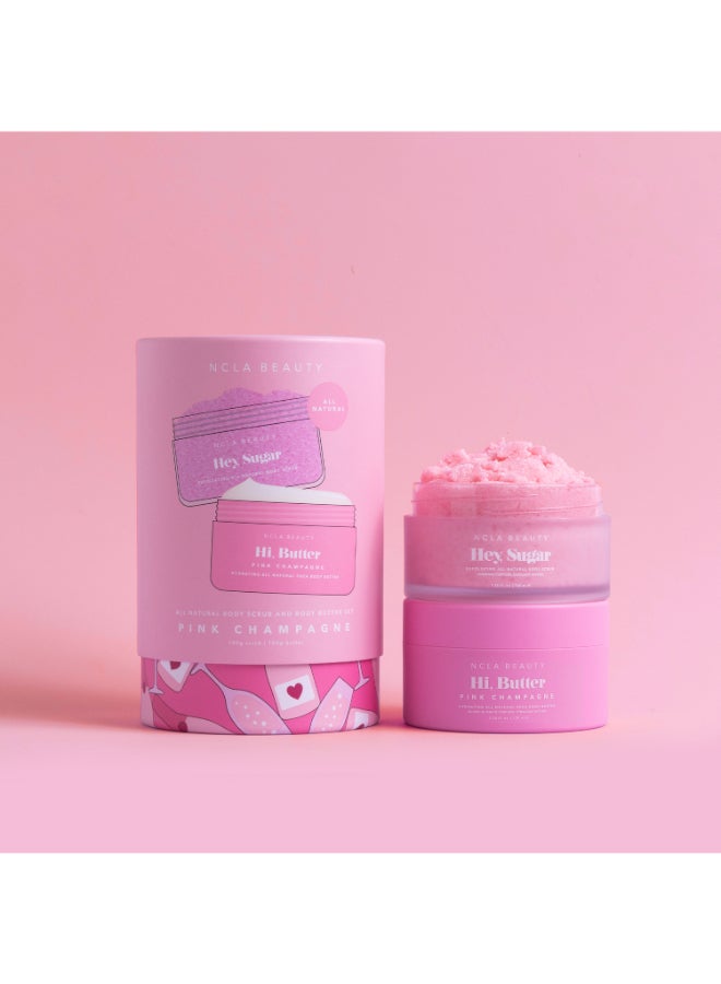 NCLA Beauty Pink Champagne Body Care Set (Discovery Set 100 ml each) - Image 2